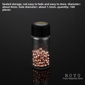 18K Gold Plated Copper Beads Silver Color Spacer Beads Handmade DIY Bracelet Necklace Jewelry Accessories Fresh Outlined