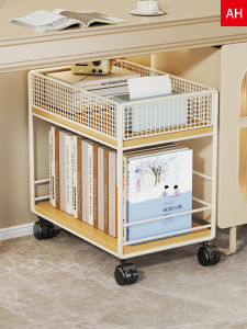 MUGG | Movable Bookshelf with Wheels for Storage and Organizing Books