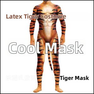 Halloween 3D Animal Print Couple Tight Jumpsuit