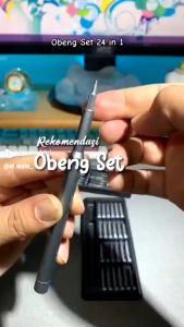 Set Obeng 24 In 1 Obeng Magnet Presisi Torx Hex Bits dengan Pegangan Untuk Servis Hp Laptop Jam - Obeng Set Premium Magnetic FGSTORE
