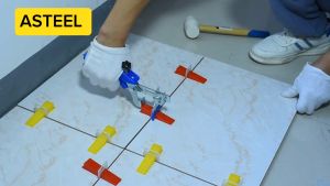 ASTEEL Paket Perata pasang lantai keramik granit ubin Varian ukuran tipe pasak lengkap