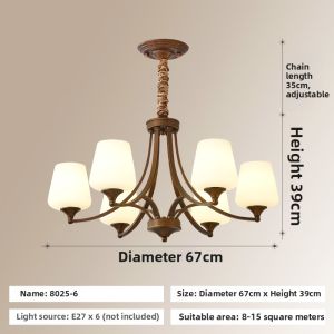 MINGRU | Vintage Rustic Style Chandelier