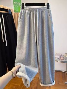 plus Size 300 Pounds Korean Style Casual Sweatpants Men Women Autumn Thickened Loose Harlan Pants Sports Pants Casual Trousers