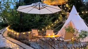 10M/32.81ft Outdoor Lighting G40 Solar Light S14 LED String Light Fairy Light Waterproof Christmas Curtain Light Decoration Yard Camping solar lights with solar panel