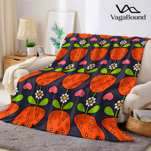 Chăn Flannel Dâu Tây Daisy Ấm Áp Mềm Mại Phong Cách Hiện Đại Polyester Ghế Sofa Trang Trí Ấm Áp Ấm Cúng Quà Tặng Tất Cả Các Mùa Cho Halloween Giáng Sinh