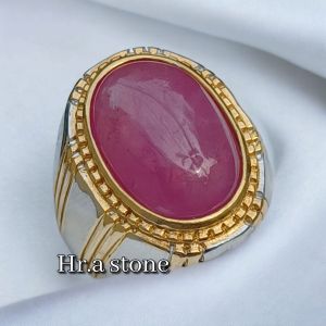 CINCIN BATU RUBY BURMA KUALITAS SUPER RING TITANIUM