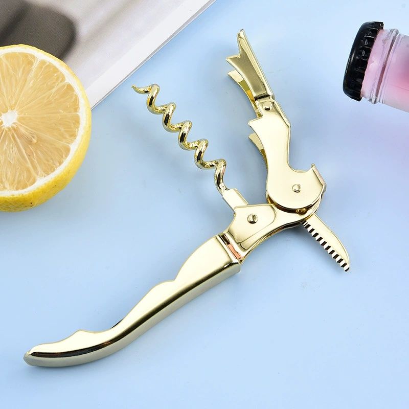 Professional Double-Hinged Waiter Corkscrew With Serrated Foil Knife, Thick Spiral & Neck For Effortless Wine Opening
_voghion.com
