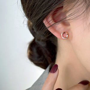 YICAN | Silver Dainty Ear Piercing Earrings Trendy Minimalist Luxury Earrings