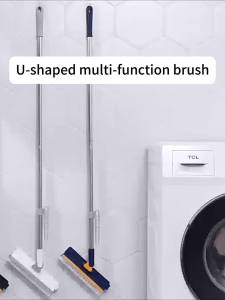 Cleaning without dead spots！Gap Brush cleaner 4in1 multi-function all-purpose dead angle hard bristles long strip toilet cleaning dead corner toilet bathroom long handle groove kitchen