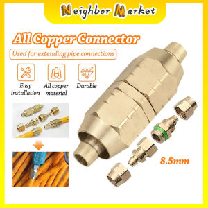 All Copper Water Pipe Connector Agricultural Spray Pipe Adapter Repair Extension High Pressure Water Pipe 8.5mm