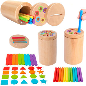 Wooden Color Sorting Matching Game Montessori Early Educational Sensory Toy Fine Motor Skills Sorting Toy For Toddlers Ages 3-6