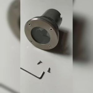 RUMAH LAMPU TANAM STAINLESS LG2003-12 berat 470g KRIS BURIED LAMP SS MR16 LAMP HOLDER HOUSING IP65