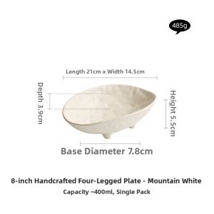 YOGEHOME | Yogurt-glazed Handcrafted Ceramic Plate