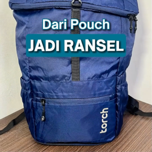TORCH Kashiwa Beg Belakang Bag Lipat Sekolah Lelaki Wanita 19 Plus 2 L - Foldable Backpack