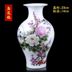 Ready stock Chinese style Jingdezhen ceramic vase home decoration