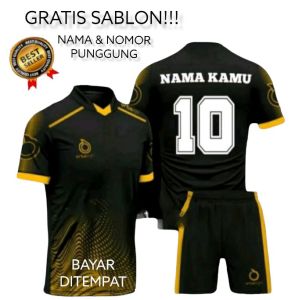Baju bola voli futsal badminton dll Kaos olah raga pria dan wanita setelan Jersey