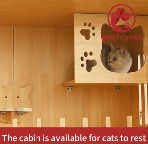 cat cage cat villa Solid wood Ready Stock 90cm Special cage for pet store