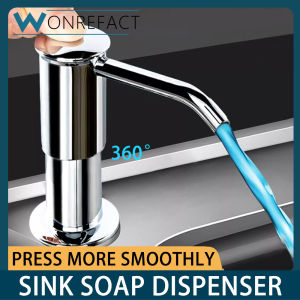 Bathroom Kitchen Sink Mounted Countertop Dishwashing Liquid Soap Dispenser Home Lotion Dispenser/Multicolor
