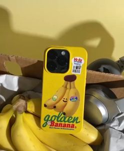 🍌ส่งจากไทย เคสไอโฟน 15 Pro Max 14 สีเหลือง กล้วย ต้นฉบับ เคสให้กับ iPhone 15 Pro Max 13 12 11 Pro Max วัสดุที่ย่อยสลายได้ บันนาคล้วยบ้าน