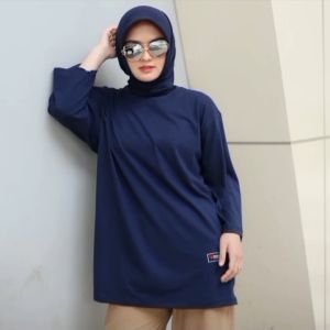 Kaos Wanita Oversize Ungu Polos Forever Motif Terbaru