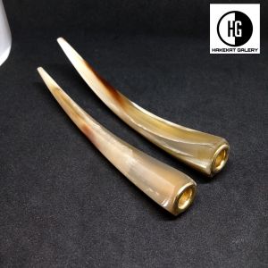 once pipa klokotan tanduk kerbau bule segi enam h128