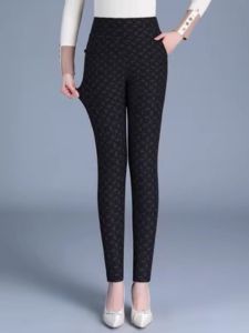 Ladieswear Heattech Silk Cotton Pants Autumn Winter Berber Fleece Thickened Knee Pads High-Waisted Trousers Middle-Aged and Elderly Women Leggings Outwear