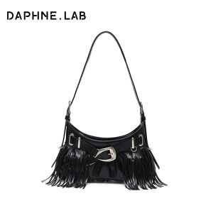 DAPHNE LAB | Túi Đeo Vai Da Có Dây Thắt Nơ