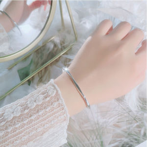 Mobius Band  Silver Bangle Open Cuff Adjustable Bangle Bracelets for Women Girls