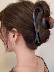 Elegant Simple Design Acrylic Shark Hair Clip Womens Large Size Back of Head Hair Accessories Vintage Style Hair Grips