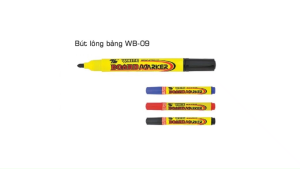Vỉ 02 Bút Lông Bảng Thiên Long WB09 màu xanh