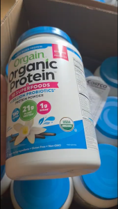 Bột đạm thực vật hữu cơ hương VANI 1200g 1.2kg Orgain Organic Protein Plant Based Protein Power