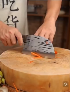 Stainless Steel S708 Kitchen 1.5mm Stripped Fish Head Cleaver Knives厨之秀斩切刀