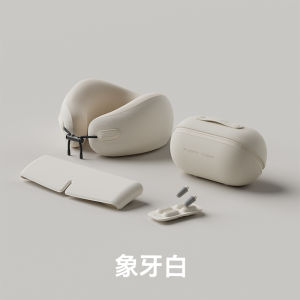Sleeping Mask Neck Support U-Shaped Pillow Set Capsule Neck Pillow for Air Travel Memory Foam Filled Adult Bedding Accessories