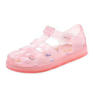 Summer Outdoor Sandals Womens Transparent Jelly Beach Shoes Kids Water-Resistant Footwear Princess Style for Girls And Boys