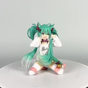 Bandai | Mô Hình Nhân Vật Anime Hatsune Miku - Đồ Chơi PVC Dễ Thương Quà Tặng Trang Trí Bàn Làm Việc Với Tư Thế Đứng Và Ngồi Có Sẵn Trong Kho