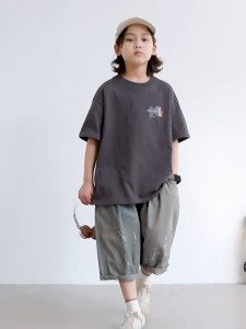 Áo Thun Ngắn Tay Mùa Hè Cho Bé Trai Bé Gái In Hình Năng Động Cổ Tròn | JJ Kids Fashion