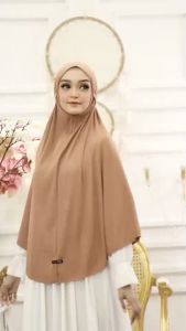 Jilbab Bergo Syiria Plisket Safira Jumbo Hijab Syari Dewasa Non Pet Tali Jersey Premium Khimar Kerudung Instan Kekinian Adem Halus