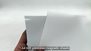 WPS QUAFF Magnetic Printable Glossy/Matte Paper for DIY Projects - Non-Adhesive (0.3mm Thick)