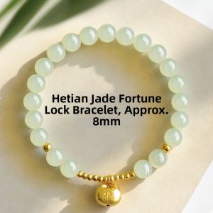 HUAKAIYUNDUO | New Chinese Style Lucky Natural Jade Bracelet