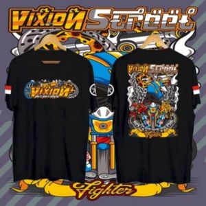 KAOS TSHIRT BAJU DISTRO VIXION STREET FIGHTER