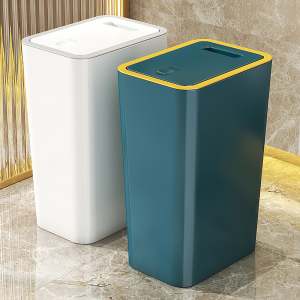 ⭐Ready Stock⭐15L Rubbish Bin Trash Can Press Cap Tong Sampah Trash Can with lid Rubbish bin garbage can Household Kitchen Toilet Household trash can Deodorant 垃圾桶 家用