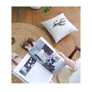 DÉP VẢI LANH đi trong nhà đế cao su dẻo -Lumbley