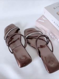 Sendal Kondangan Empuk Murah Premium Shoura Sandal Heels Wanita - Selop