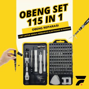 Obeng Set 115 in 1 Obeng Multifungsi Service HP Laptop Kamera Elektronik dan motor