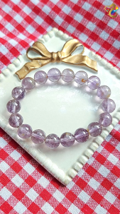 Premium Grade Rare Natural Yellow Soil Amethyst Bracelet