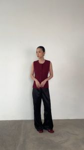 OFEYA - Nana Vest Top - Atasan Rompi Wanita - Korean Basic Vest - Sleeveless Vest