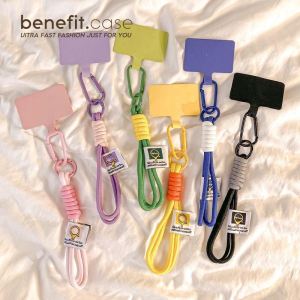 Tali Gantungan Gelang HP Lanyard hp Tangan Antihilang Portabel Klip Liontin Phone Strap Ins Warna Gaya Dengan Gantungan hp Aesthetic
