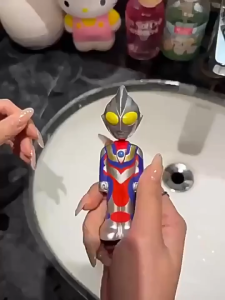 Retractable Ultraman Toothbrush Super Soft Bristles for Children Funny&Stress-Relief Dust-Proof Cartoon Oral Care Toothbrush