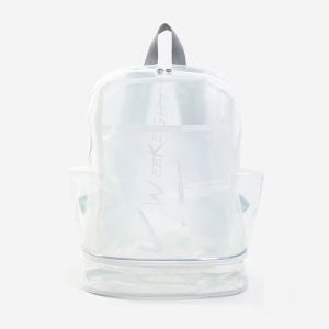 PVC Sport Fitness Backpack Dry Wet Gym Yoga Bag with Shoes Pack Outdoor Hiking Swimming Bags Large Beach Training Clear Rucksack