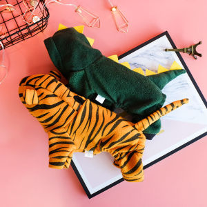 Fall and Winter Heattech Pet Dog Clothes Small Size Dogs Teddy Bichon Jarre Aero Bull Spoof Cute Four-Legged Pet Clothing Cat Supplies